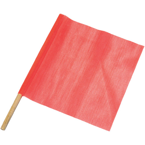 Traffic Safety Flags, Mesh, With Handle Moffatt Supply & Specialties