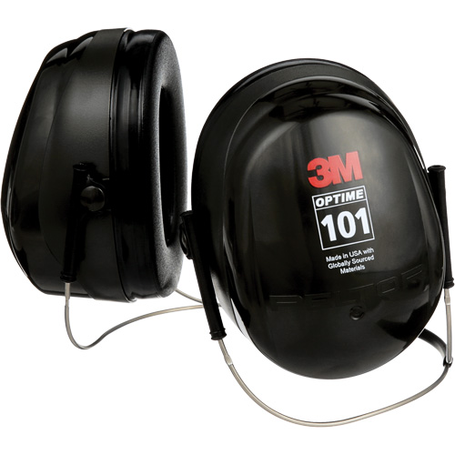 Peltor Optime 101 Series Earmuffs, Neckband, 26 NRR dB Moffatt Supply & Specialties