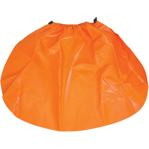 Hard Hat Rain Shield, One Size, Orange, Nylon/PVC Moffatt Supply & Specialties