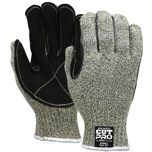 Hero Cut Resistant Gloves, Size Small/7, 7 Gauge, HDPE/Kevlar&reg;/Stainless Steel Shell, ANSI/ISEA 105 Level 4 Moffatt Supply & Specialties