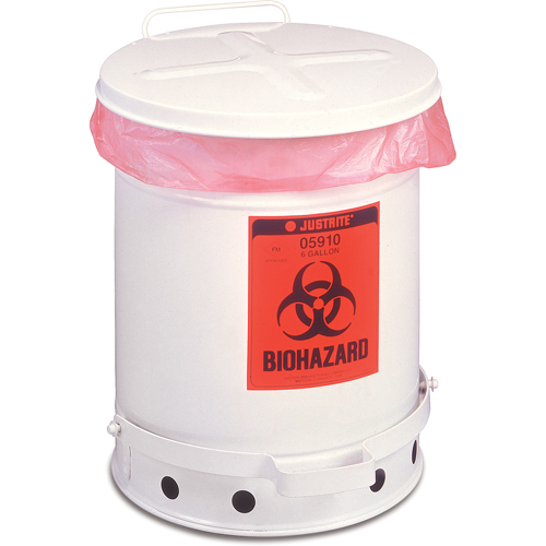 Biohazard Waste Container, 6 gal Capacity Moffatt Supply & Specialties