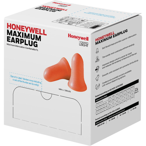 Howard Leight Maximum Foam Earplugs, Bulk - Polybag Moffatt Supply & Specialties