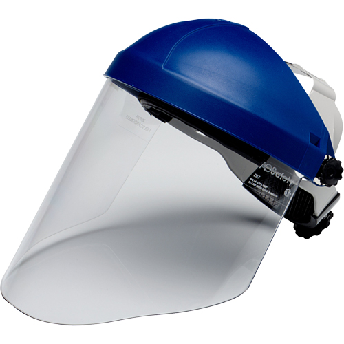 Ratchet Headgear with Faceshield, Polycarbonate, Ratchet Suspension Moffatt Supply & Specialties