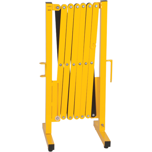 Expandable Barrier, 37" H x 11' L, Black/Yellow Moffatt Supply & Specialties