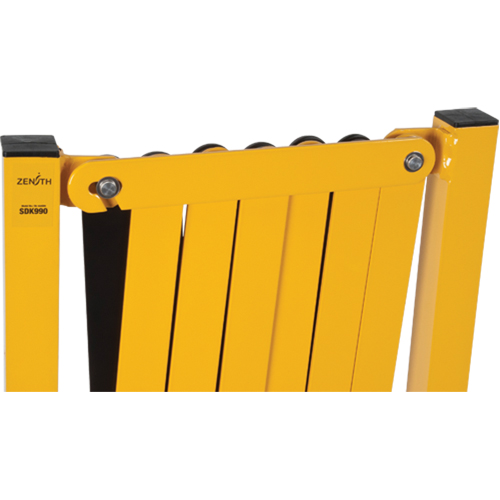 Expandable Barrier, 37" H x 11' L, Black/Yellow Moffatt Supply & Specialties