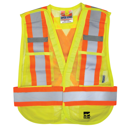 Veste d&eacute;tachable Open Road, Jaune lime haute visibilit&eacute;, Polyester Moffatt Supply & Specialties