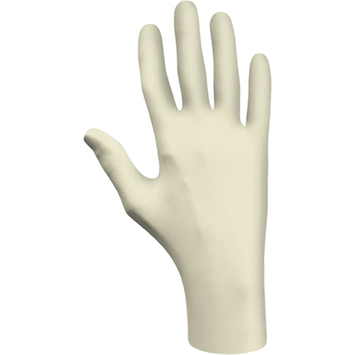 Gants jetables, Grand, Latex, 3 mils, Sans poudre, Naturel, Classe 2 Moffatt Supply & Specialties
