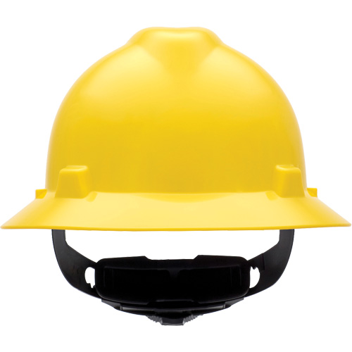 Casques de s&eacute;curit&eacute; &agrave; bordure compl&egrave;te V-Gard, R&eacute;pond aux normes CSA type 1, Suspension Rochet, Non ventil&eacute; Moffatt Supply & Specialties