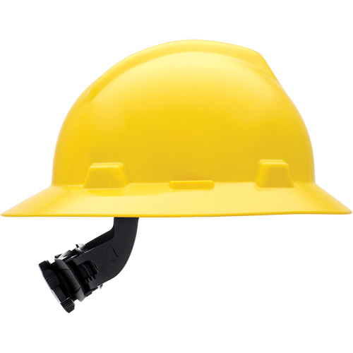 Casques de s&eacute;curit&eacute; &agrave; bordure compl&egrave;te V-Gard, R&eacute;pond aux normes CSA type 1, Suspension Rochet, Non ventil&eacute; Moffatt Supply & Specialties