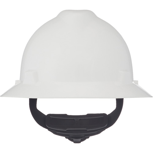 Casques de s&eacute;curit&eacute; &agrave; bordure compl&egrave;te V-Gard, R&eacute;pond aux normes CSA type 1, Suspension Rochet, Non ventil&eacute; Moffatt Supply & Specialties
