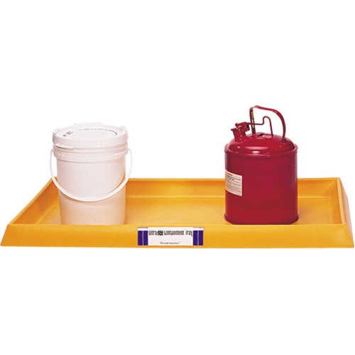 Plateaux Ultra-Containment Tray, 54" lo x 29,8" la x 3,5" h, Cap. de d&eacute;versement 16,5 gal. US Moffatt Supply & Specialties
