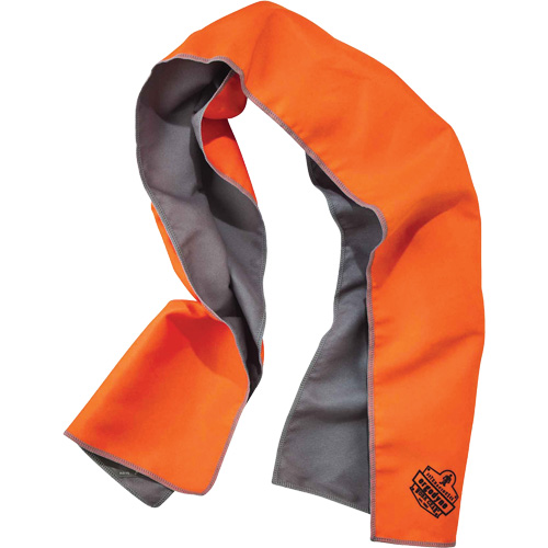 Chill-Its&reg; 6602MF Microfiber Cooling Towel, Hi-Vis Orange Moffatt Supply & Specialties