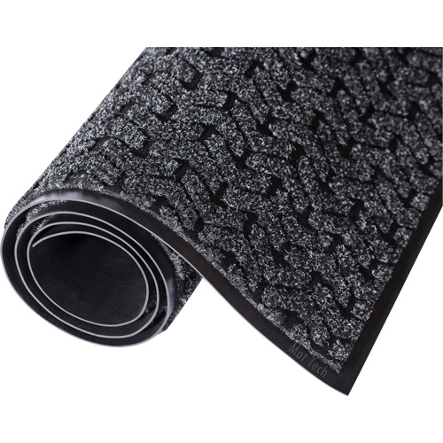 Tire-Track Entrance Mat, Wiper/Scraper, 4' x 6' x 3/8", Charcoal Moffatt Supply & Specialties