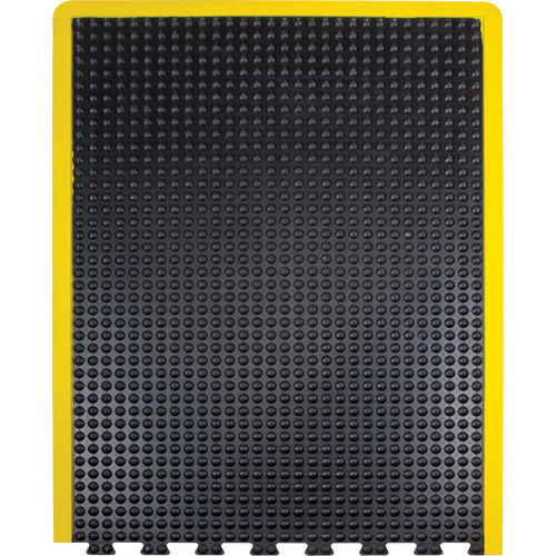 Anti-Fatigue Dome Matting, Bubbled, 3' x 4' x 1/2", Black, Rubber Moffatt Supply & Specialties