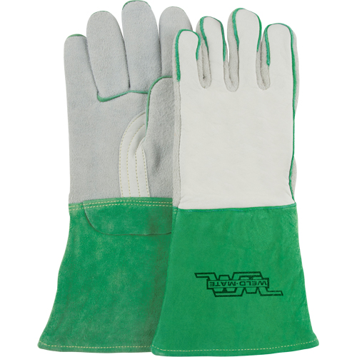 Gants de soudage robustes, Cuir de vache refendu, Taille Moyen Moffatt Supply & Specialties