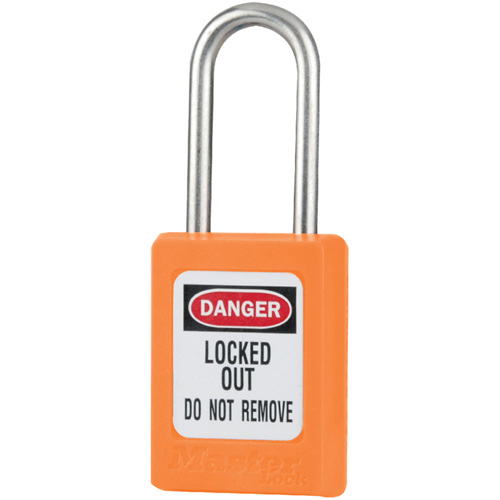 Cadenas de s&eacute;curit&eacute; S31 Zenex, Orange, Cl&eacute;s identiques, Thermoplastique, Largeur de 1-3/8" Moffatt Supply & Specialties