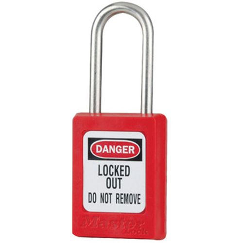 S31 Zenex Safety Padlocks, Red, Keyed Alike, Thermoplastic, 1-3/8" Width Moffatt Supply & Specialties