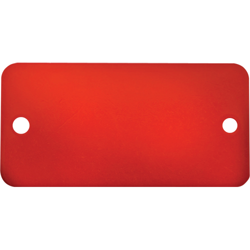 Blank Tags, Aluminum, 3" W x 1" H Moffatt Supply & Specialties