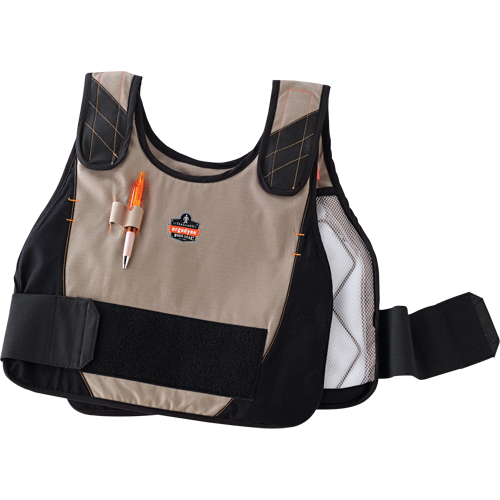 6215 Phase Change Cooling Vests, Small/Medium, Khaki Moffatt Supply & Specialties