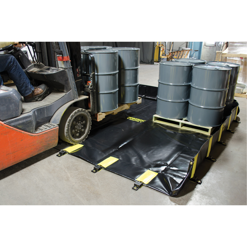 Bermes Rigid-Lock QuickBerm, Capacit&eacute; 745 gal. US, 10' la x 10' lo x 12" h, Paroi &agrave; piquets Moffatt Supply & Specialties