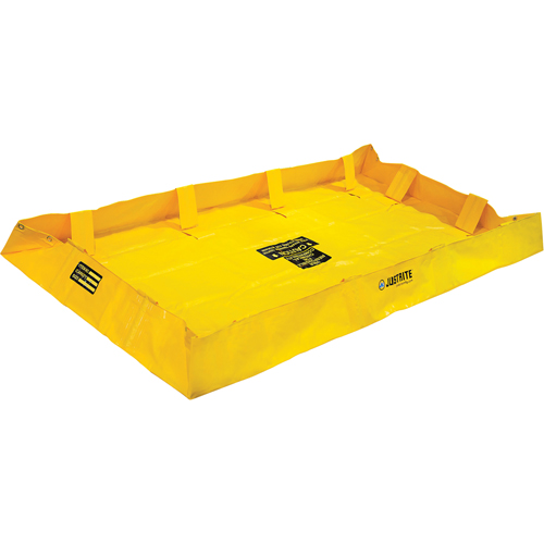 QuickBerm&reg; Lite Containment Berm, 159 gal. Capacity, 4' W x 8' L x 8" H, Snap-Up Bracket Moffatt Supply & Specialties