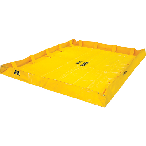 QuickBerm&reg; Lite Containment Berm, 398 US gal. Capacity, 8' W x 10' L x 8" H, Snap-Up Bracket Moffatt Supply & Specialties