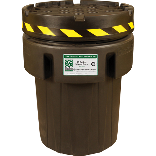 Baril de r&eacute;cup&eacute;ration Ultra-Recycled Overpack, 95 gal., Stationnaire Moffatt Supply & Specialties