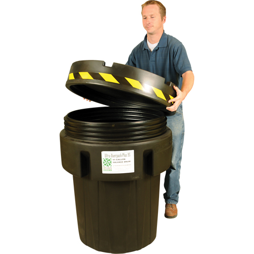 Baril de r&eacute;cup&eacute;ration Ultra-Recycled Overpack, 95 gal., Stationnaire Moffatt Supply & Specialties