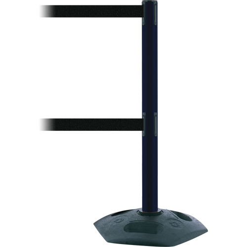 Poteau receveur robuste &agrave; ligne double, Hauteur de 38", Rouge Moffatt Supply & Specialties