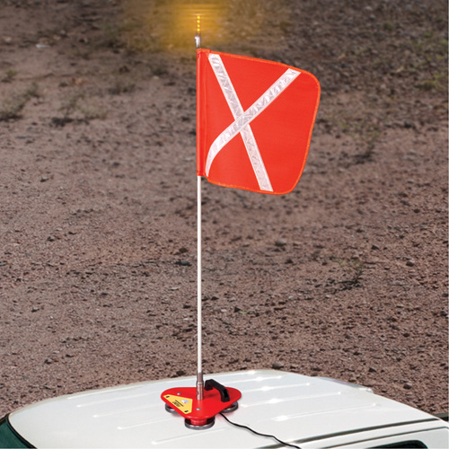 Safety Whip&reg; Flagstaff Mounting Base, Magnet Mount Moffatt Supply & Specialties