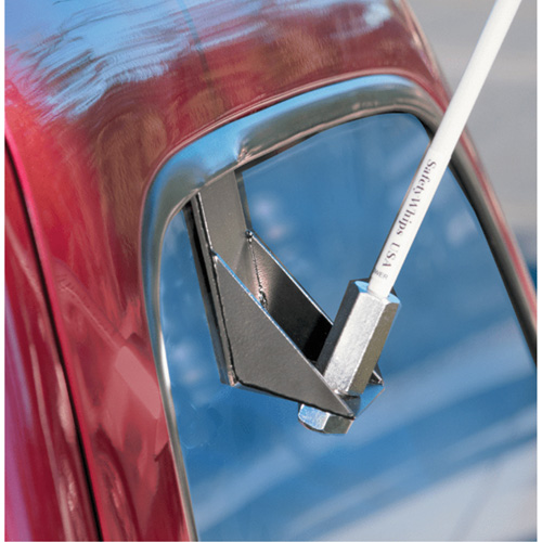 Safety Whip&reg; Light-Duty Whips, Window Mount, 5' High, Orange Moffatt Supply & Specialties