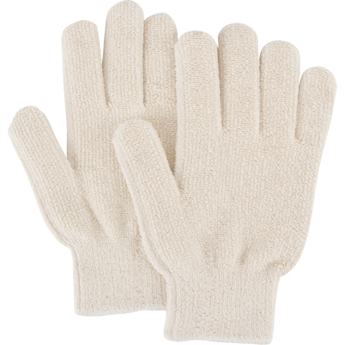 Gants r&eacute;sistants &agrave; la chaleur, Tissu &eacute;ponge, Grand, Prot&egrave;ge jusqu'&agrave; 212° F (100° C) Moffatt Supply & Specialties