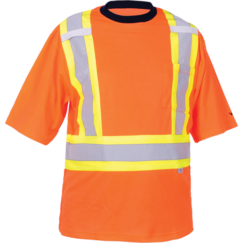 T-shirt de s&eacute;curit&eacute;, Polyester, Moyen, Orange haute visibilit&eacute; Moffatt Supply & Specialties