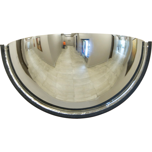 Miroir en d&ocirc;me 180°, Demi-d&ocirc;me, Dessus ferm&eacute;, Diam&egrave;tre 18" Moffatt Supply & Specialties