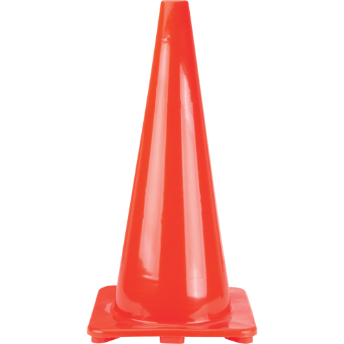 C&ocirc;nes de signalisation, 28", Orange Moffatt Supply & Specialties