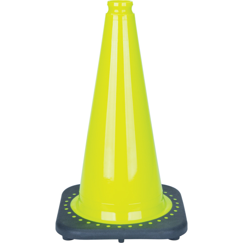 C&ocirc;ne de signalisation de premi&egrave;re qualit&eacute;, 18", Vert lime Moffatt Supply & Specialties