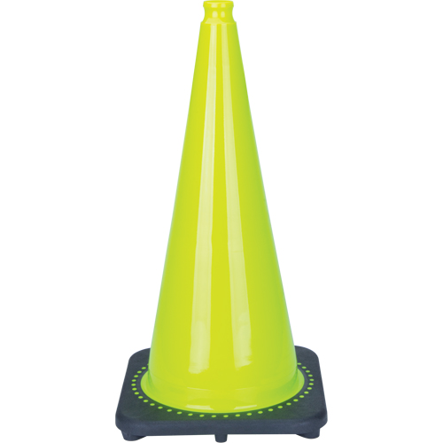 C&ocirc;ne de signalisation de premi&egrave;re qualit&eacute;, 28", Vert lime Moffatt Supply & Specialties