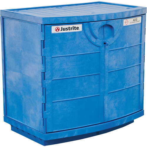 Polyethylene Corrosive/Acid Cabinet, 24 gal., 36" x 35" x 25" Moffatt Supply & Specialties