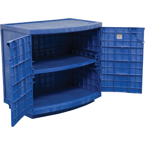 Polyethylene Corrosive/Acid Cabinet, 24 gal., 36" x 35" x 25" Moffatt Supply & Specialties