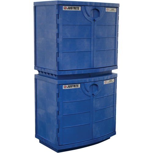 Polyethylene Corrosive/Acid Cabinet, 24 gal., 36" x 35" x 25" Moffatt Supply & Specialties