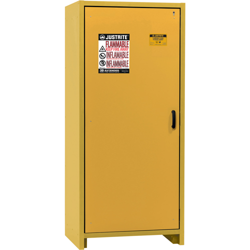 Armoire d'entreposage 30 minutes s&eacute;curitaire et conforme &agrave; la norme EN, 30 gal., 1 Porte(s), 34,02" La x 76,65" h x 24,21" p Moffatt Supply & Specialties