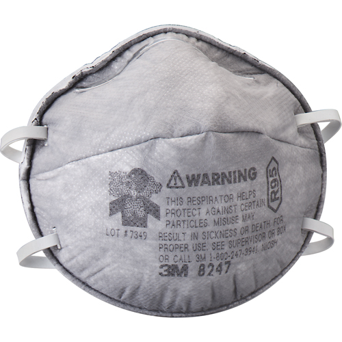 Respirateurs contre les particules 8247, R95, Certifi&eacute; NIOSH Moffatt Supply & Specialties