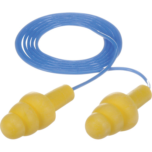 E-A-R Ultrafit Premolded Earplugs, Corded, Bulk - Polybag, 25 dB NRR, One-Size Moffatt Supply & Specialties