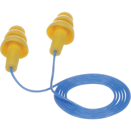 E-A-R Ultrafit Premolded Earplugs, Corded, Bulk - Polybag, 25 dB NRR, One-Size Moffatt Supply & Specialties