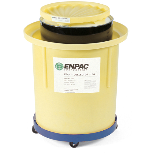 Poly-Collector 66 avec baril en acier, 32,5" dia. x 42" h, Cap. de d&eacute;versement 70 gal. US Moffatt Supply & Specialties