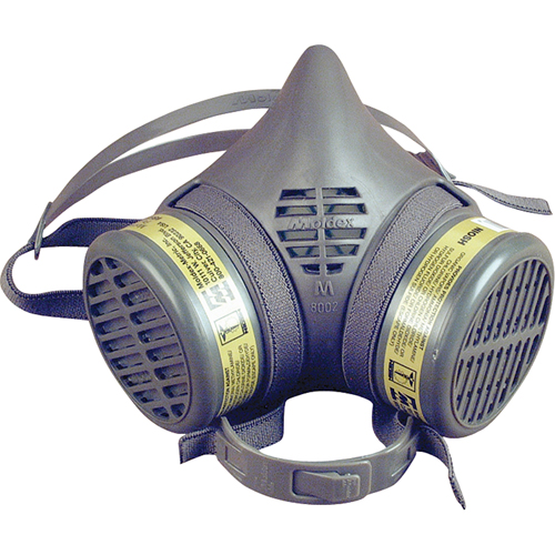 Respirateur &agrave; demi-masque assembl&eacute; de la s&eacute;rie 8000, &eacute;lastom&egrave;re/Thermoplastique, Petit Moffatt Supply & Specialties