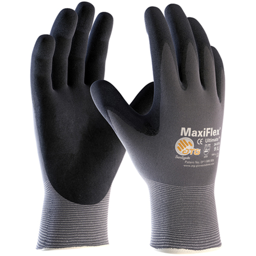 ATG MaxiFlex&reg; Ultimate Gloves, 6/X-Small, Foam Nitrile Coating, 15 Gauge, Nylon Shell Moffatt Supply & Specialties