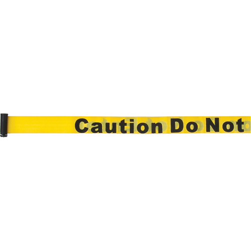 Cartouches de ruban pour assembler vos propre barri&egrave;res de contr&ocirc;le des foules, Caution Do Not Enter, 7', Ruban Jaune Moffatt Supply & Specialties