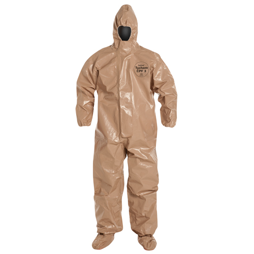 Combinaison de protection Tychem 5000 avec capuchon, Petit, Brun Moffatt Supply & Specialties