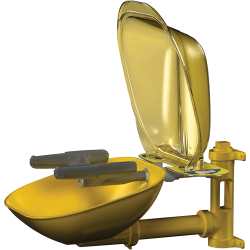 Halo Face/Eyewash Stations, Wall-Mount Installation, Plastic Bowl Moffatt Supply & Specialties
